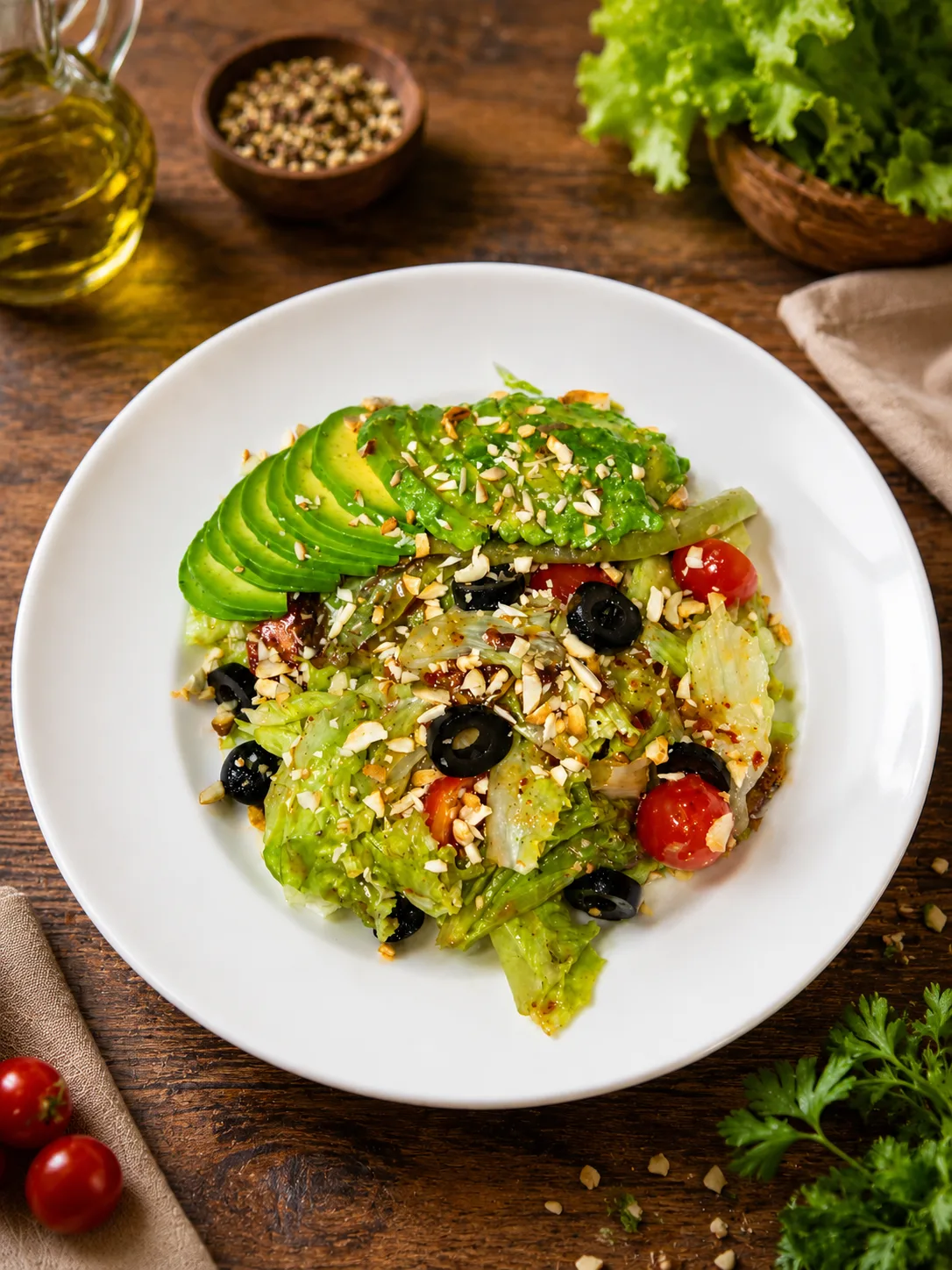 Fresh avocado salad at Karma