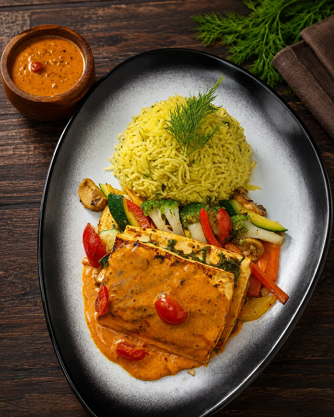 Paneer continental plate at Karma